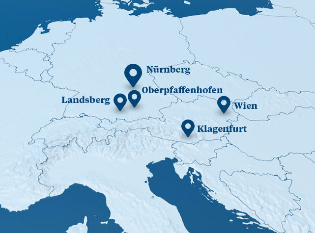 Aero-Dienst locations map