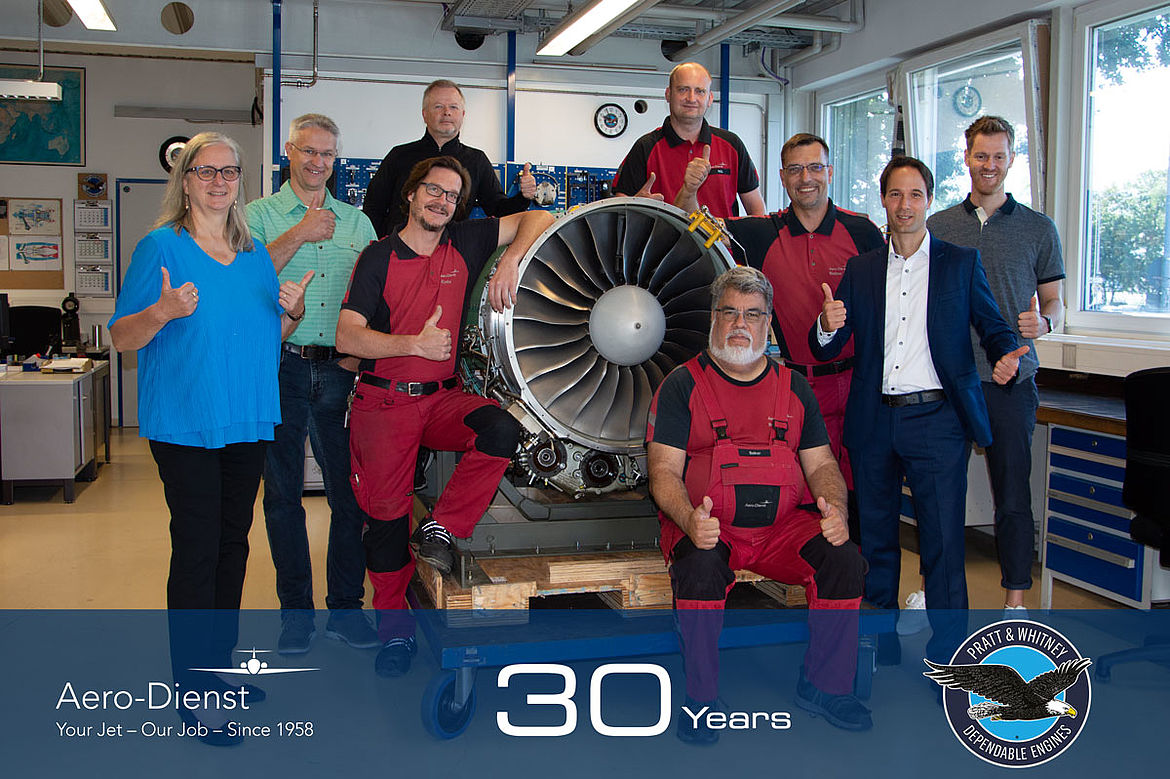 30-jähriges Jubiläum als ausgewiesener Pratt & Whitney Canada Service Provider