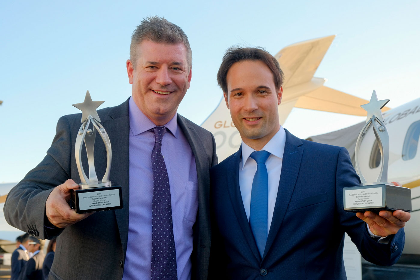 Aero-Dienst gewinnt Bombardier-Auszeichnung zum dritten Mal in Folge 