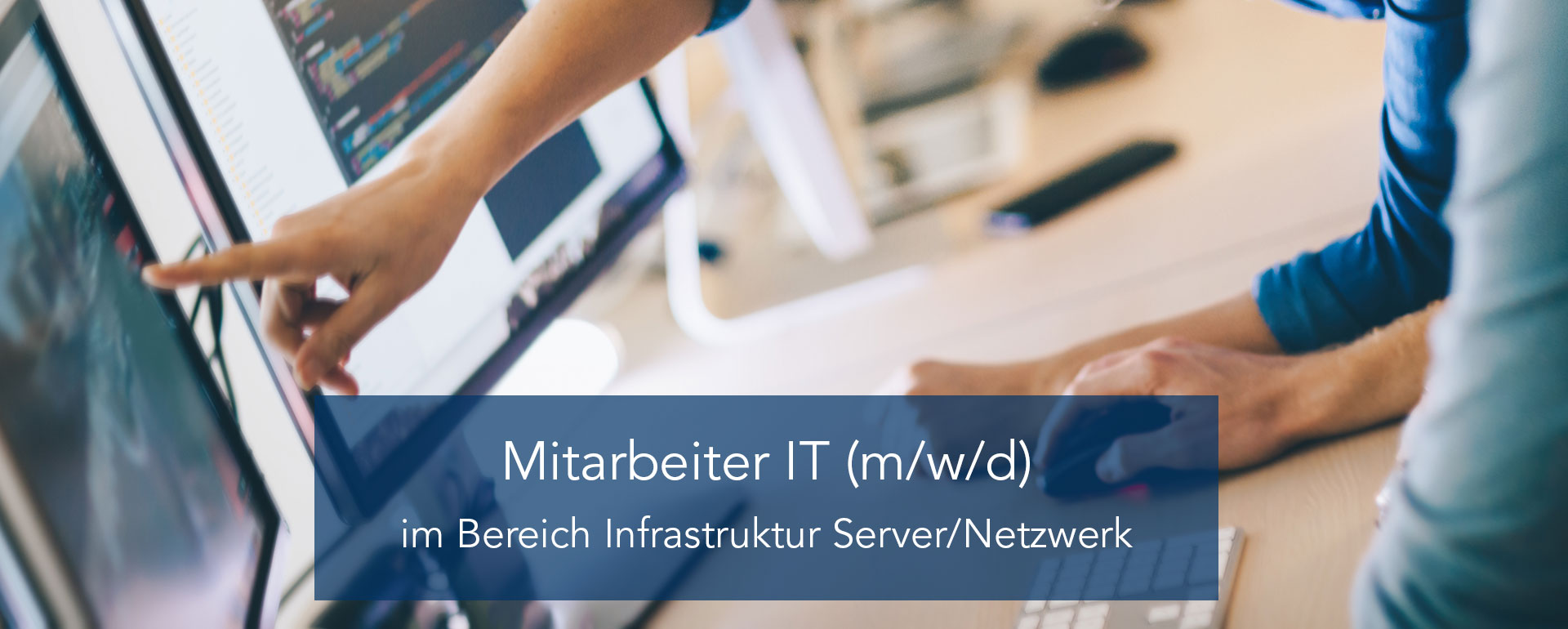 Mitarbeiter IT (m/w/d) im Bereich Infrastruktur Server/Netzwerk