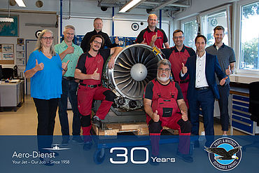 Aero-Dienst feiert 30-jähriges Jubiläum als ausgewiesener Pratt & Whitney Canada Service Provider