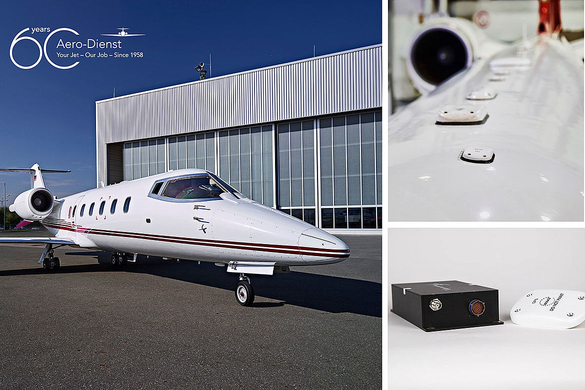 Aero-Dienst entwickelt STC für wirtschaftliche ADS-B (V2)-Lösung für Learjet 60