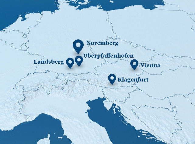 Aero-Dienst locations map